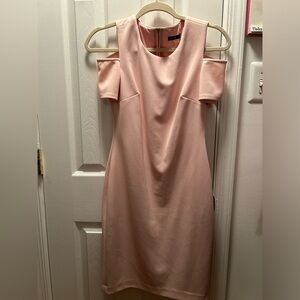 Tommy Hilfiger - size 2, light pink cold shoulder dress
